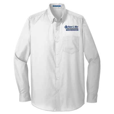 Robert G. Miller Indoor Staff - Tall Long Sleeve Carefree Poplin Shirt Thumbnail