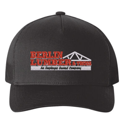 Berlin Lumber Managers, K & B, Contractor/Inside/Outside Sales Staff - Adult 5-Panel Retro Trucker Cap Thumbnail