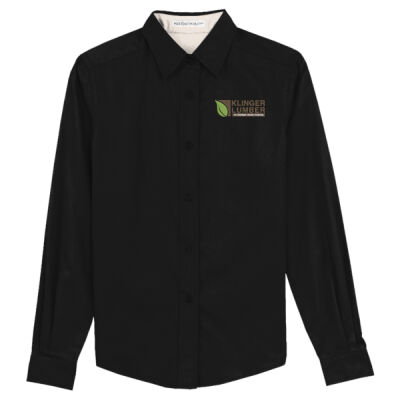 Klinger Lumber Outside Sales Staff - Ladies Long Sleeve Easy Care Shirt Thumbnail